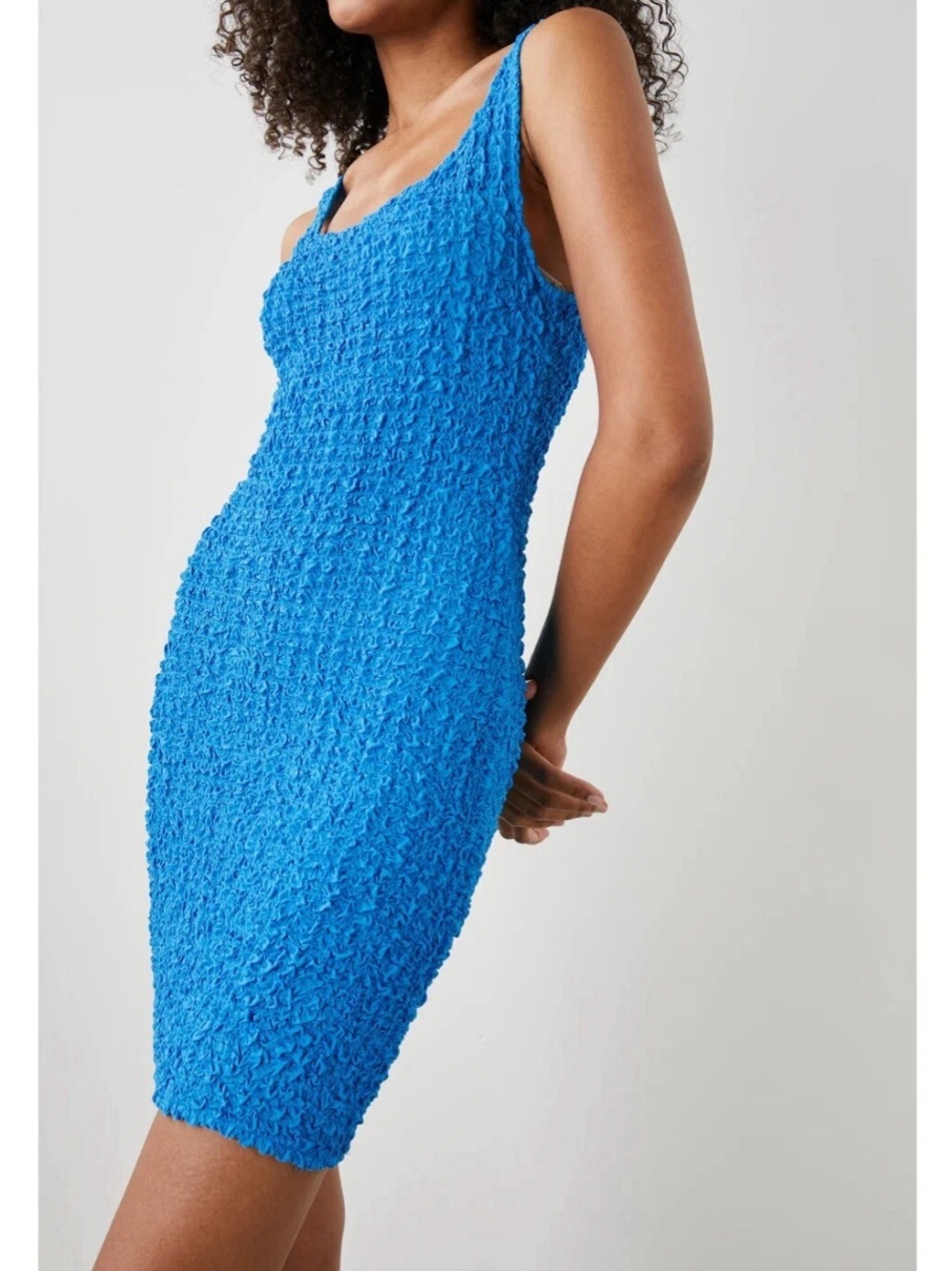 Rails NWT Dress Julie bay Blue Bodycon Mini Medium ruched